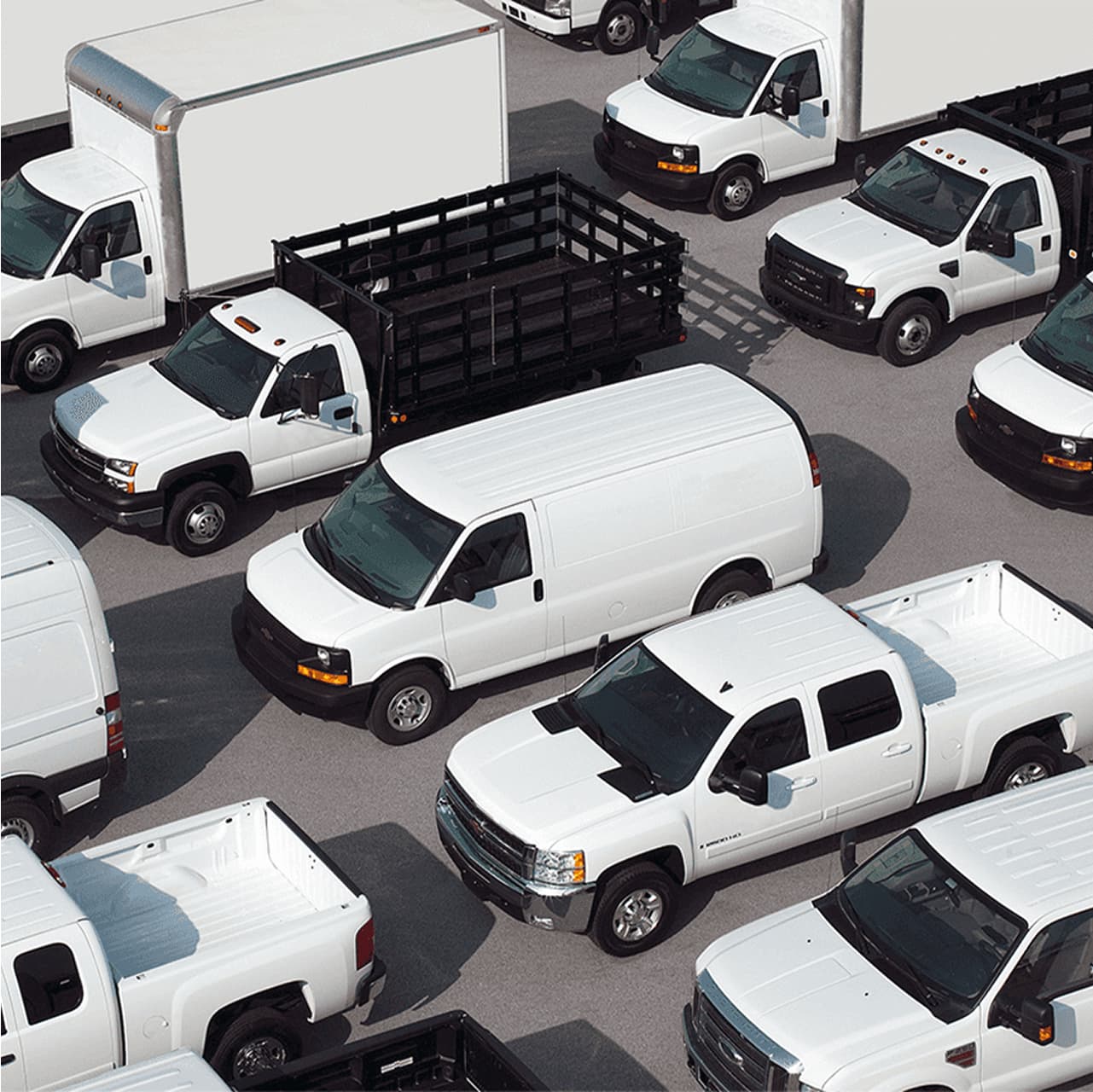 white-trucks-parked white-trucks-parked