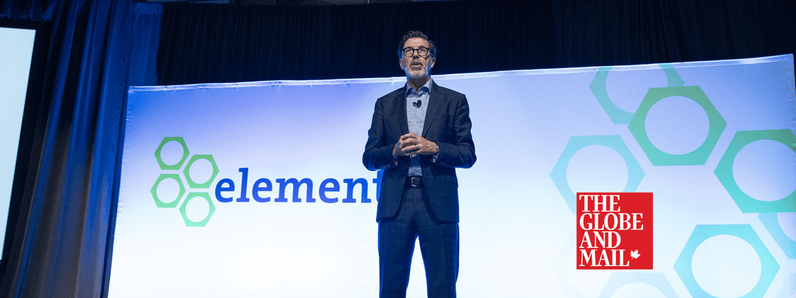 CEO Jay Forbes on stage