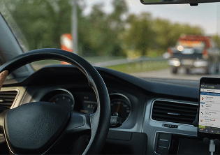 Fleet driver using efficient driving techniques to reduce fleet fuel costs