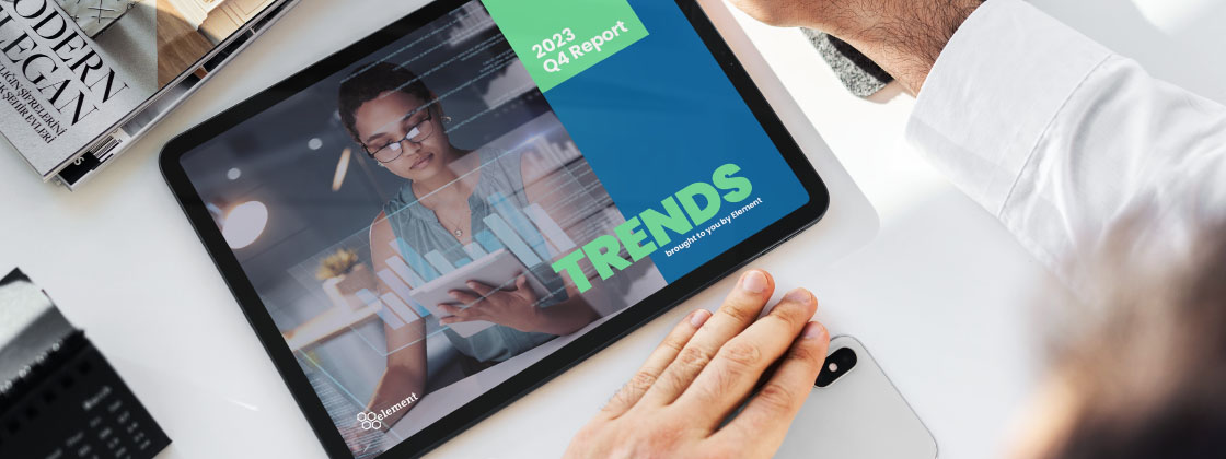 Market trends report as seen on ipad