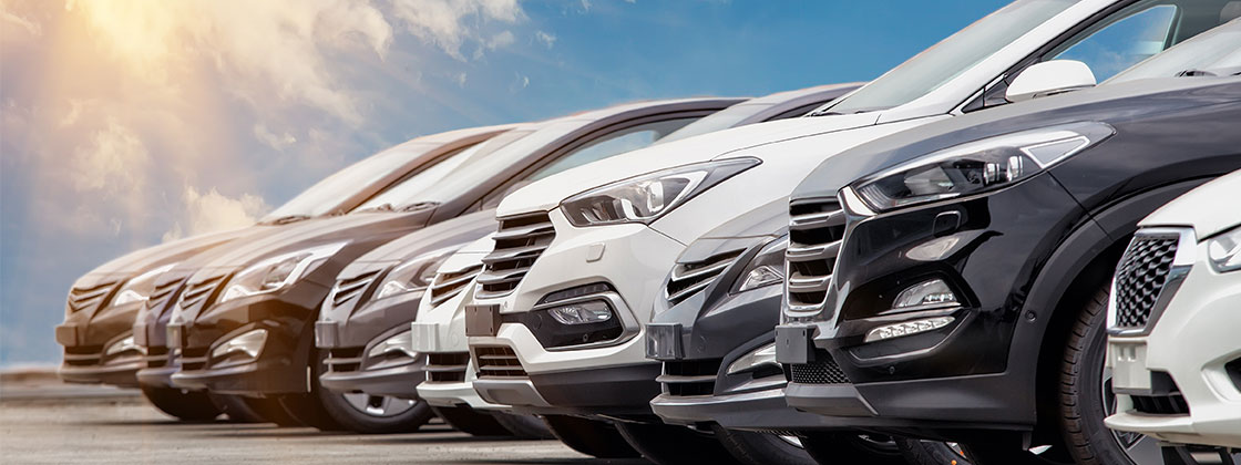 Row of cars