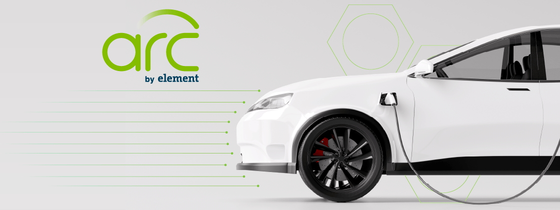 ARC by Element logo next to white car