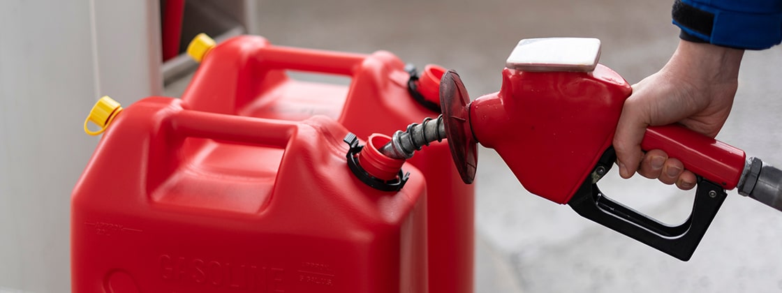red gas can