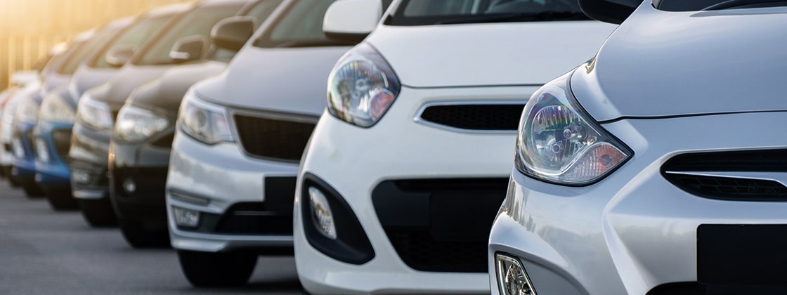 Row of cars