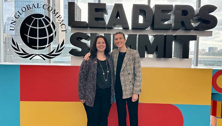 Sheri McGrath and Tessa Denison at Climate Week