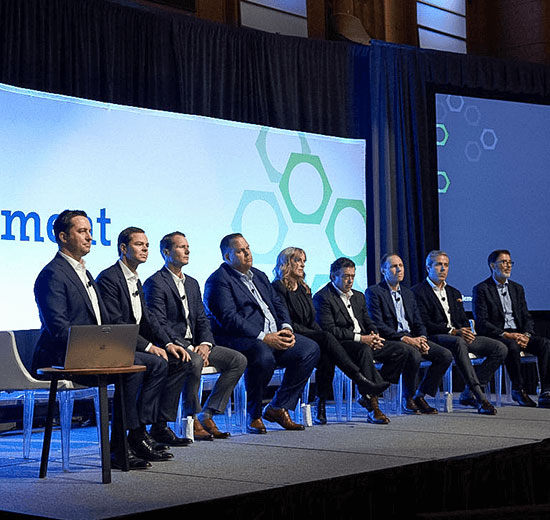Element Executives on stage at Investor Day