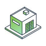 Industrial building icon