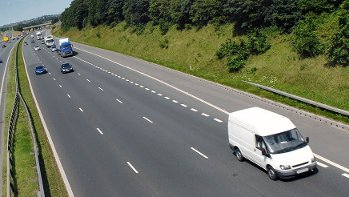 Photo of van on highway